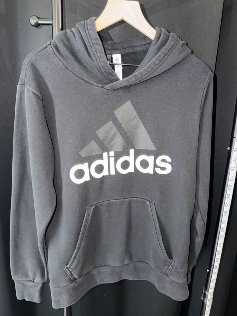 adidas Black Pullover with Subtle Logo Tag